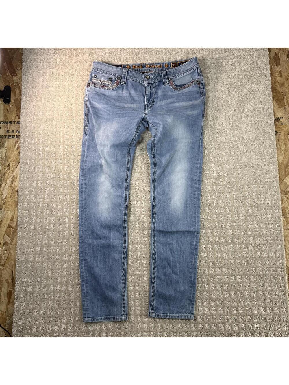 Rock Revival Skinny Jeans Light Wash 32